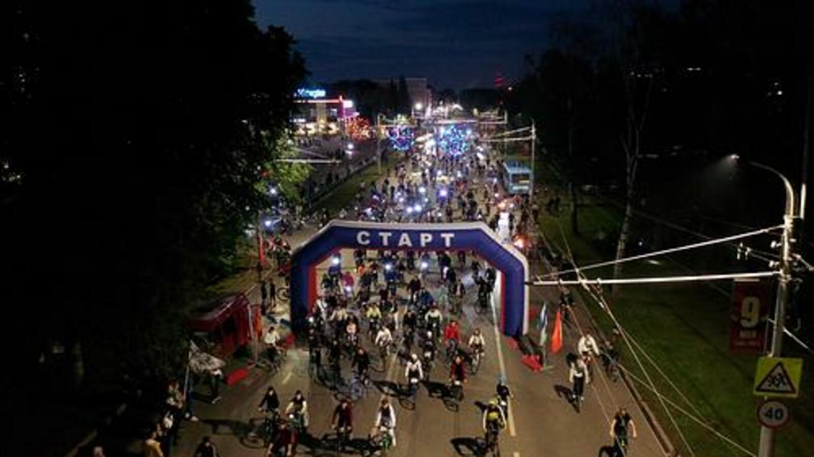 В Стерлитамаке прошёл ночной велопробег