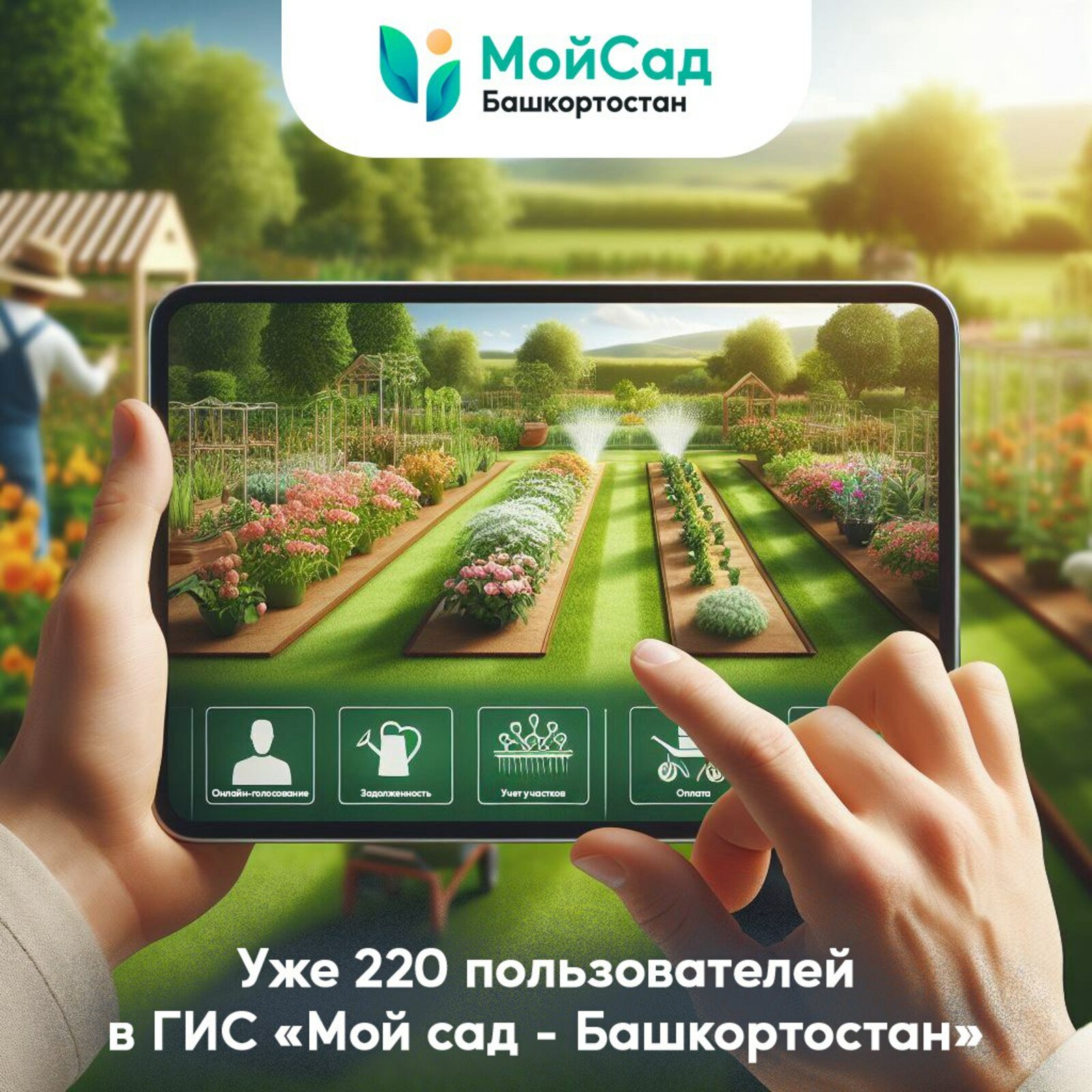 В Башкирии более 200 садовых товариществ присоединились к тестированию цифровой системы «Мой Сад»