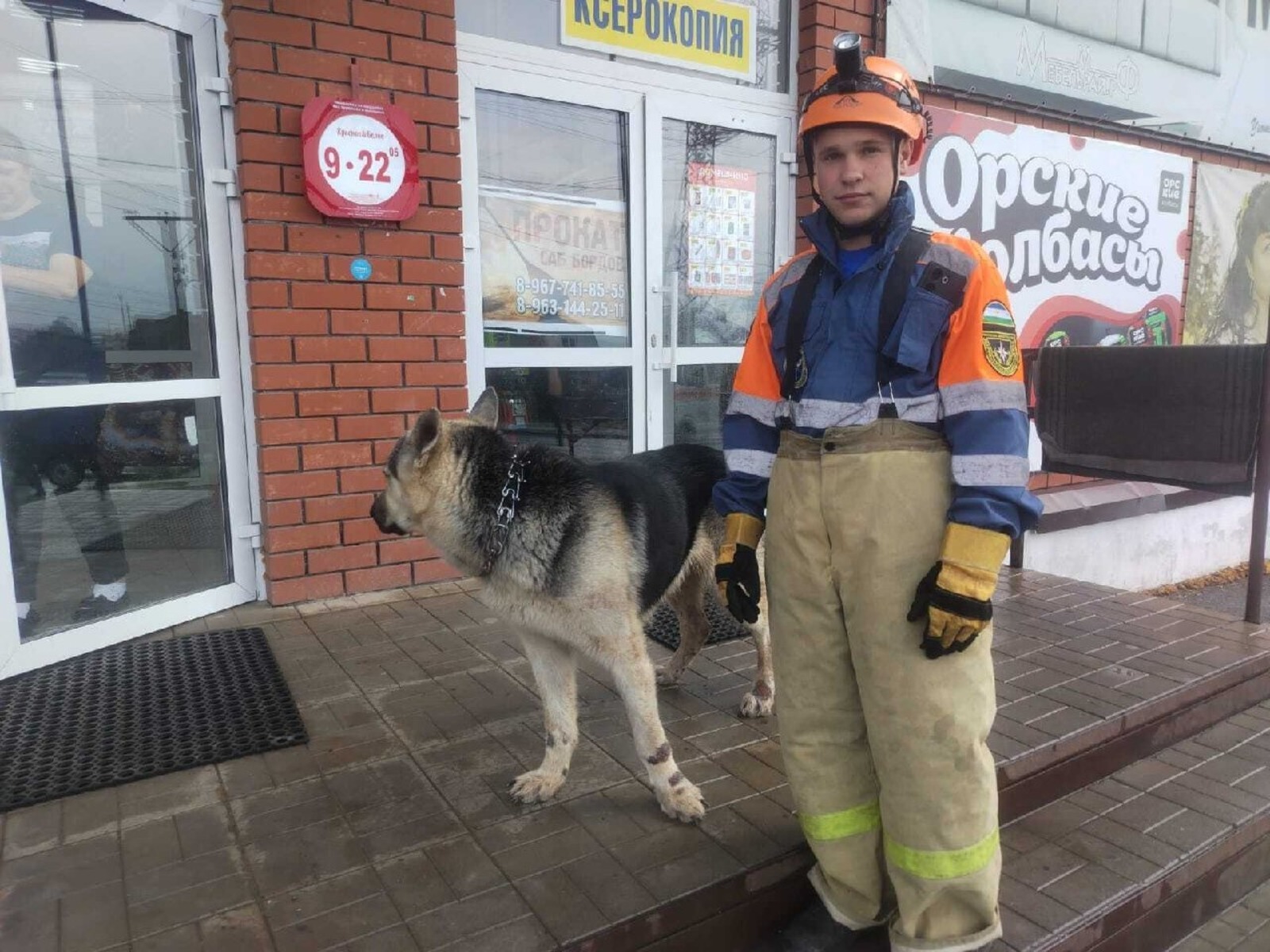 В Башкирии злую собаку из магазина выводили спасатели