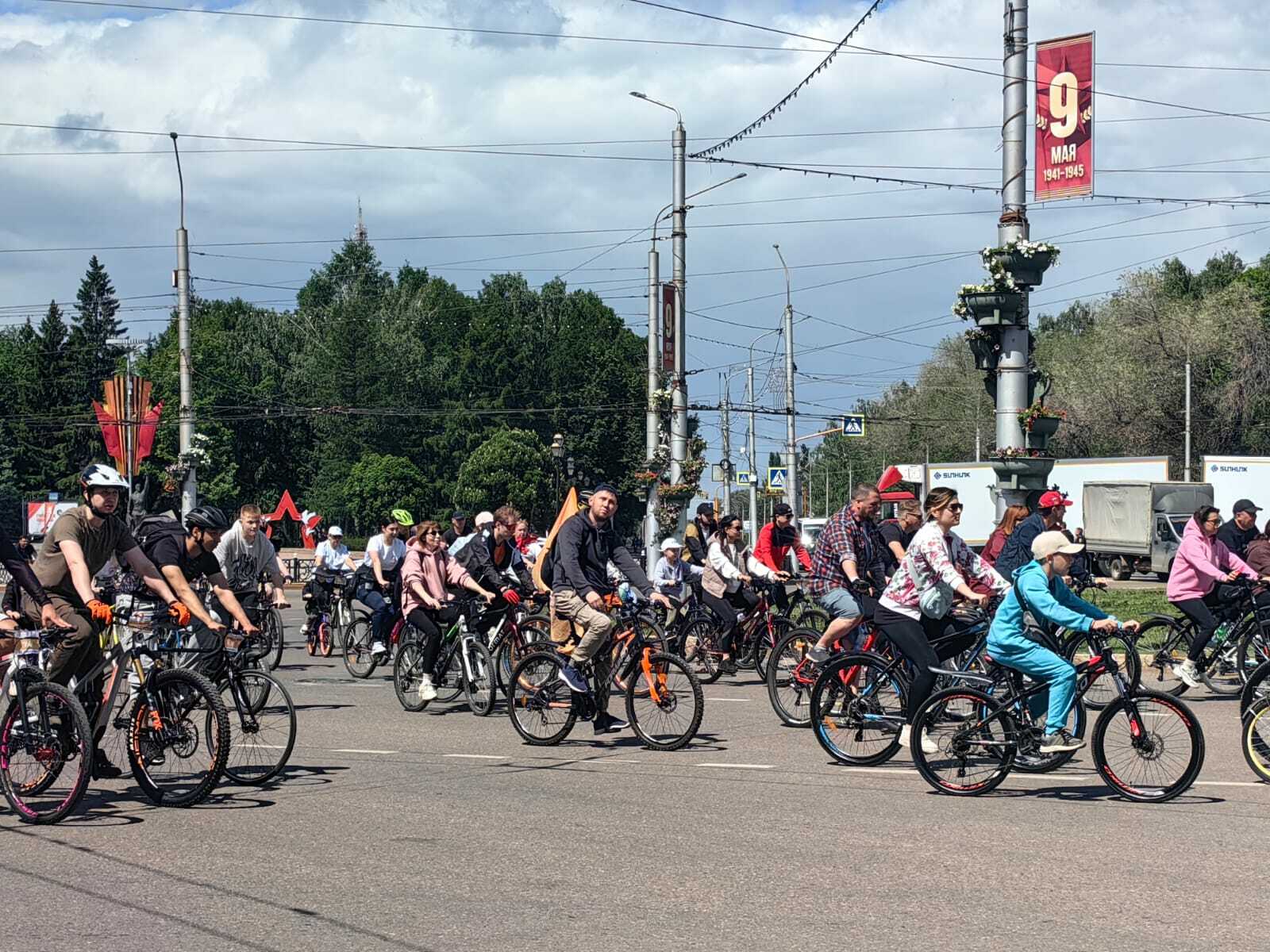 За рулём велосипеда