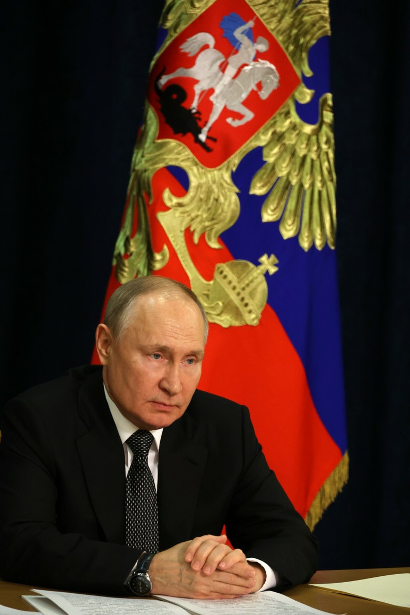 Президент РФ Владимир Путин в формате видеоконференции выступил на пленарной сессии Всемирного русского народного собора
