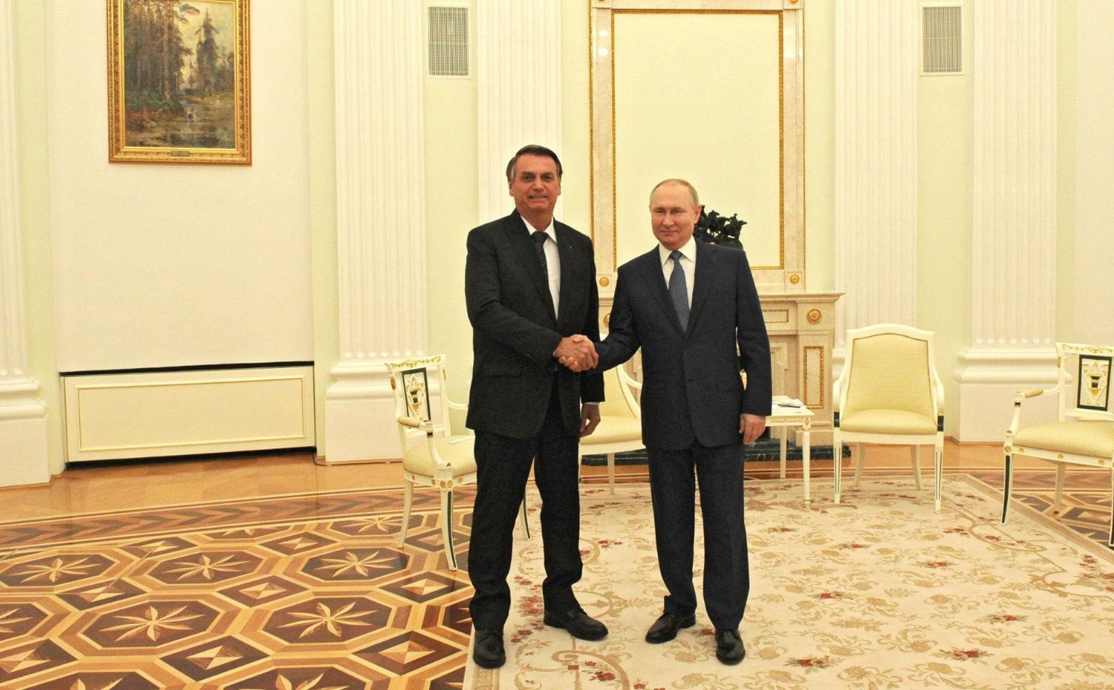 Переговоры Владимира Путина с Президентом Бразилии Жаиром Болсонаро