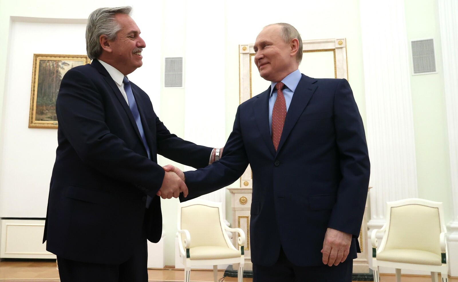 Переговоры Владимира Путина  с Президентом Аргентины Альберто Фернандесом
