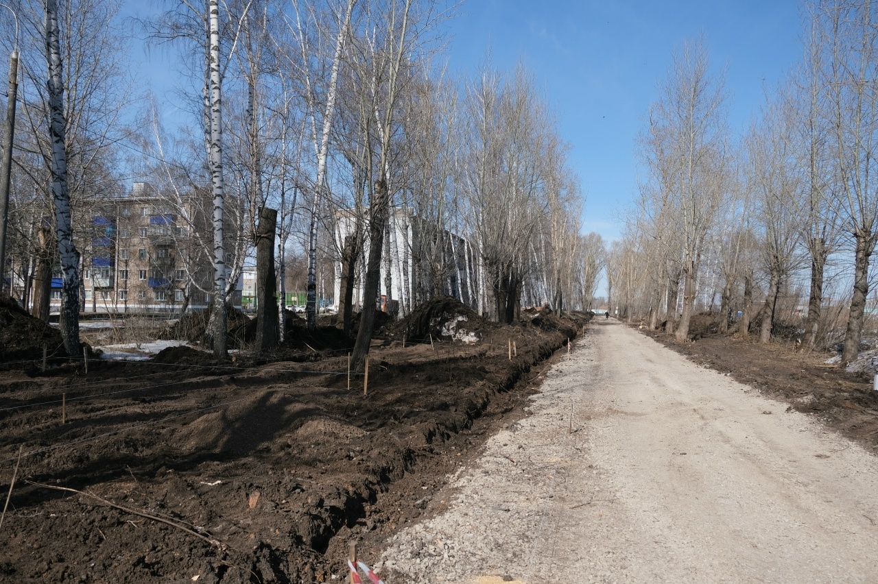 В Стерлитамаке благоустраивают аллею, которую выбрали жители