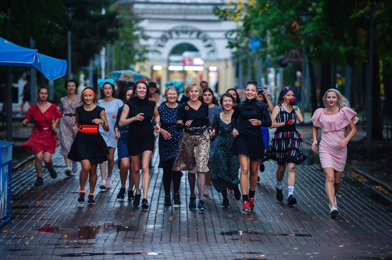 В Башкирии пробежкой в платьях отпраздновали   День красоты