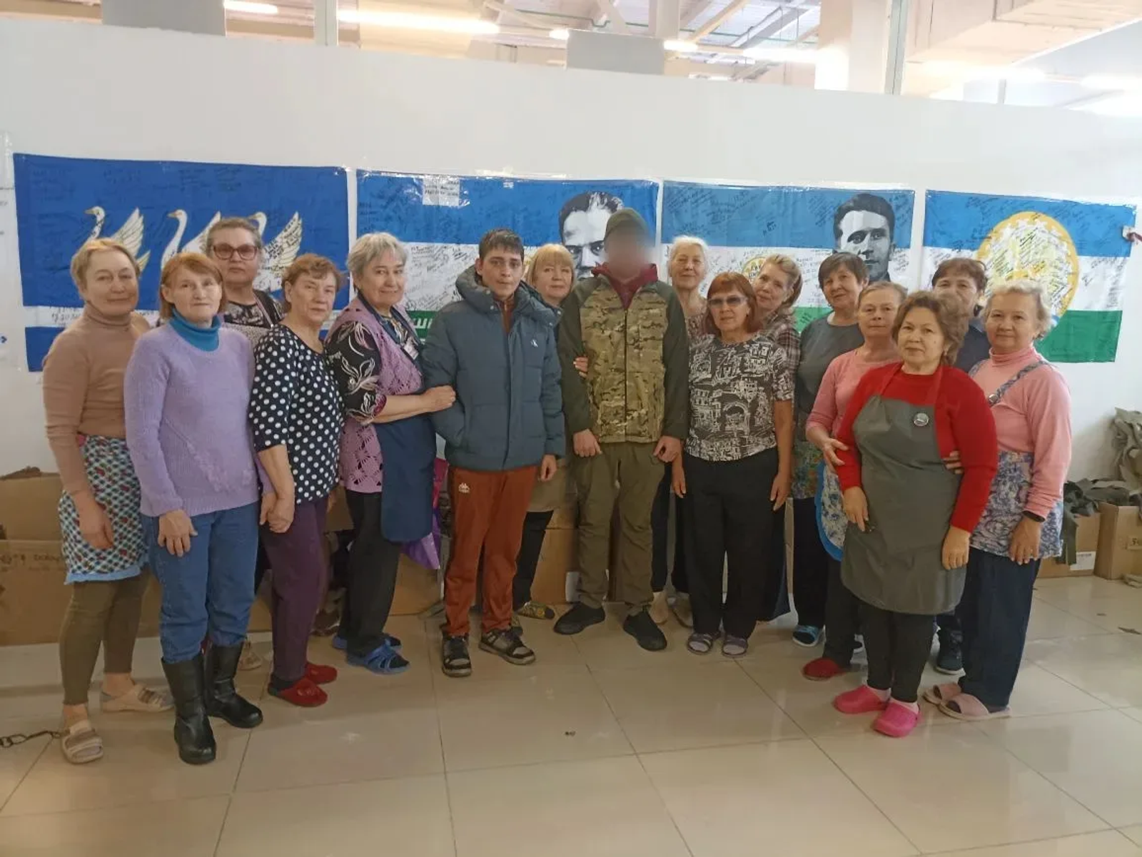 Воин с позывным  "Алик" тепло встречен волонтёрами