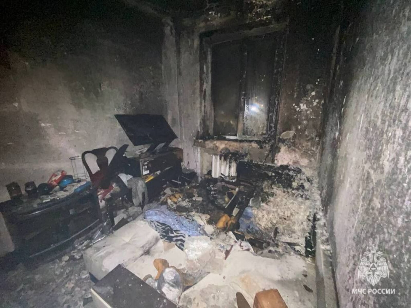В Стерлитамаке (Башкирия)  сгорела квартира  из-за неисправного электроудлинителя