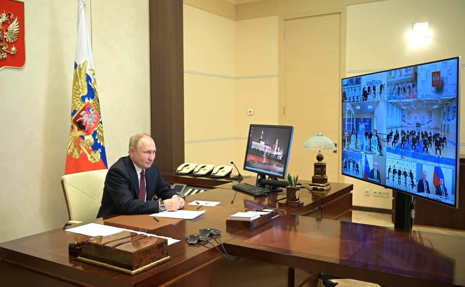 Встреча Владимира Путина  со спортсменами олимпийской сборной России