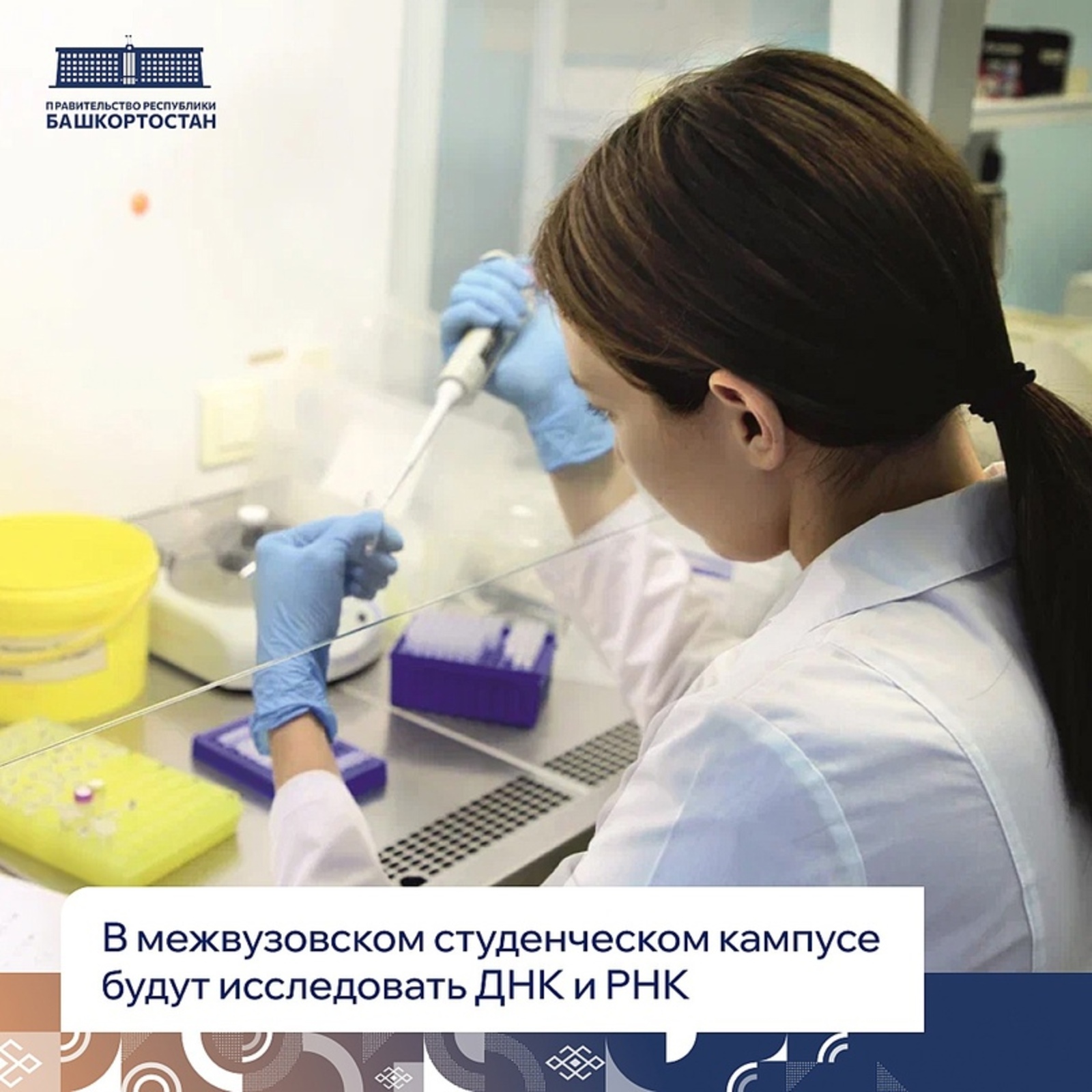 В межвузовском студенческом кампусе Евразийского научно-образовательного центра (НОЦ) появится Зона выделения ДНК и РНК