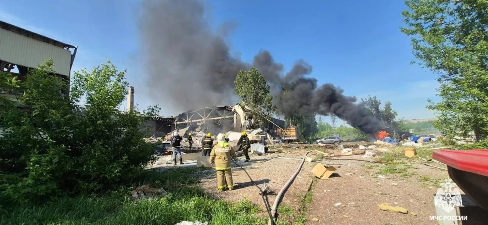Взрыв и пожар на предприятии в Башкирии. Есть пострадавшие