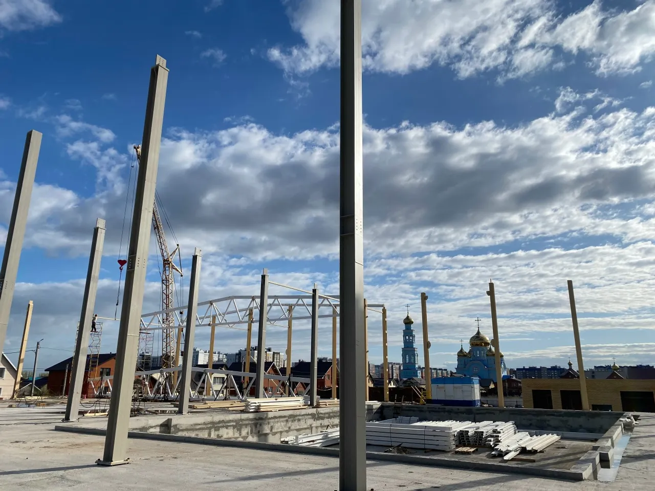 В Стерлитамаке идёт строительство физкультурно-оздоровительного комплекса «Алга»