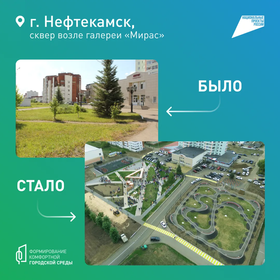 806 общественных пространств благоустроили в Башкортостане с 2019 по 2024 годы