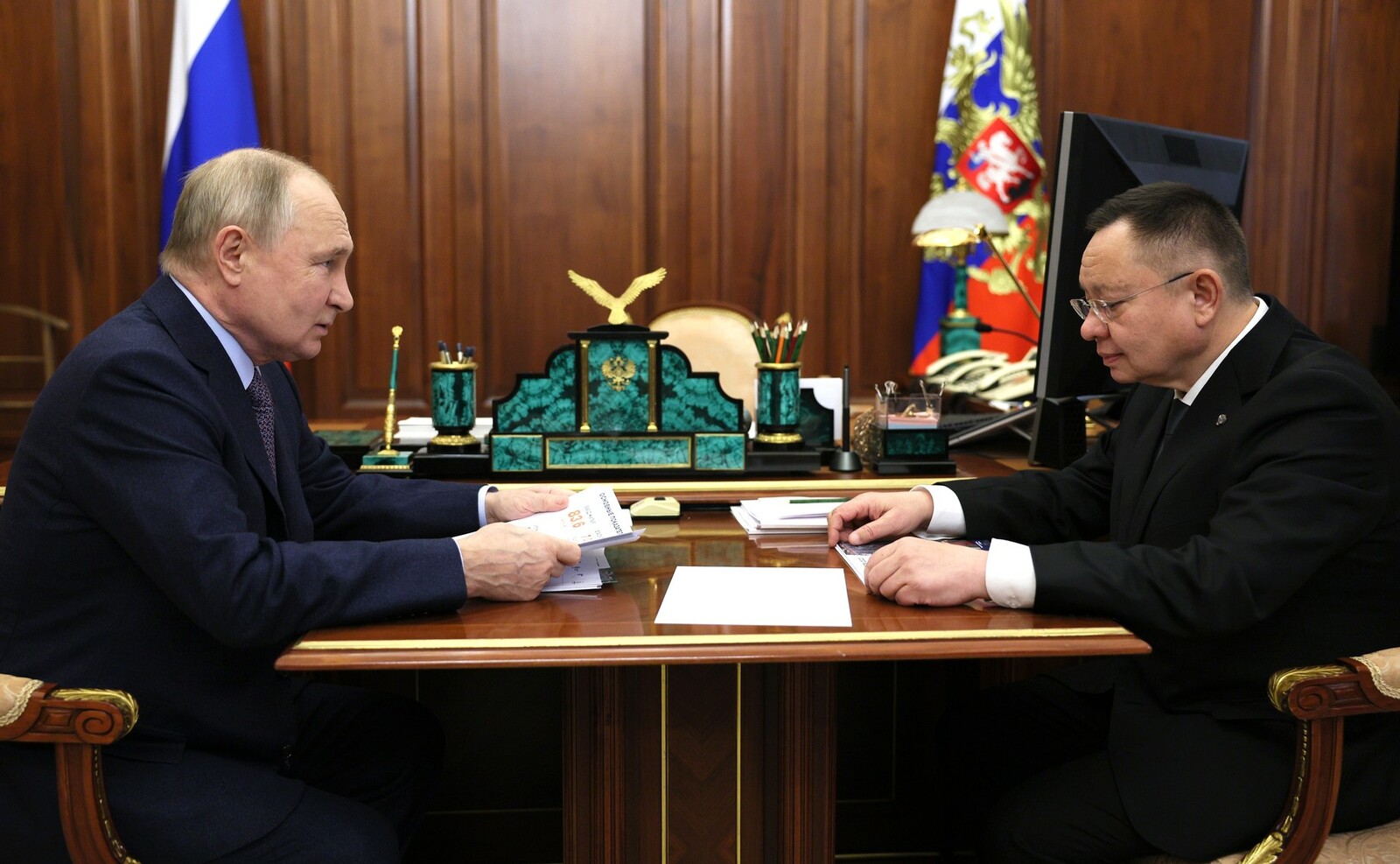 Президент РФ Владимир Путин встретился  с Министром строительства и жилищно-коммунального хозяйства Иреком Файзуллиным
