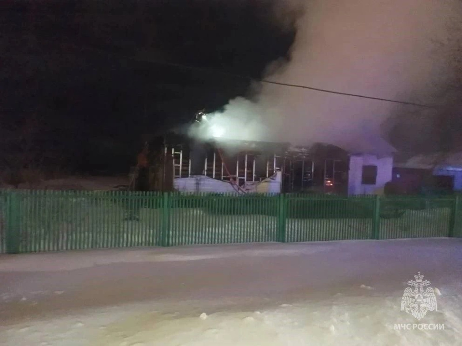 Под Стерлитамаком в ночном пожаре погиб  мужчина