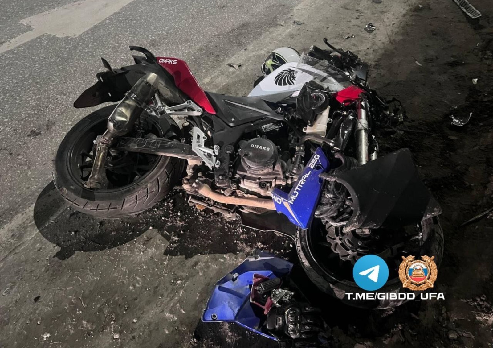 В Башкирии произошло первое ДТП с участием несовершеннолетнего подростка на мотоцикле
