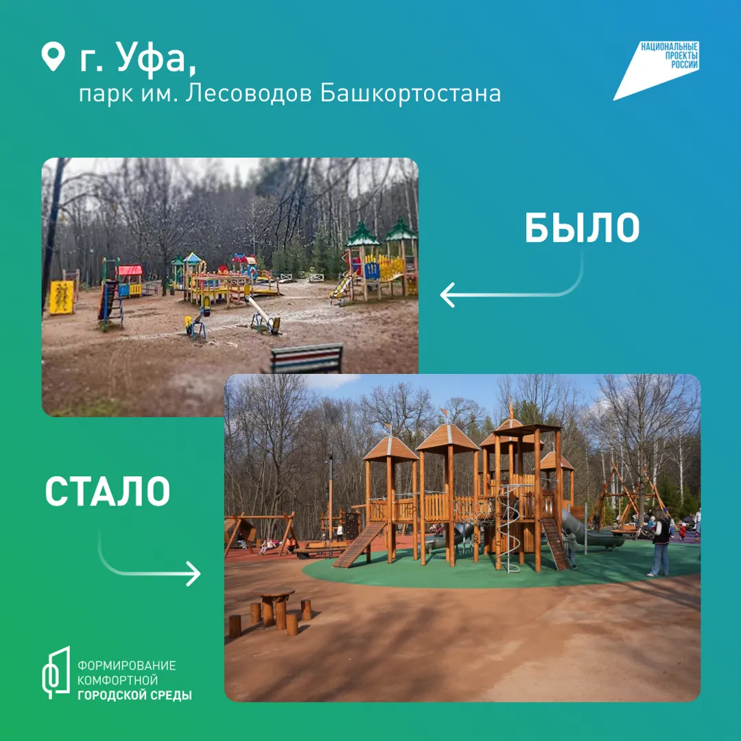 806 общественных пространств благоустроили в Башкортостане с 2019 по 2024 годы