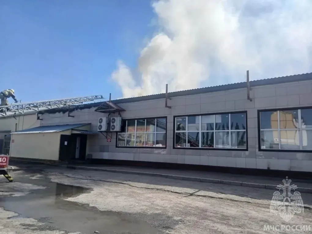 В Стерлитамаке произошёл пожар на городском рынке
